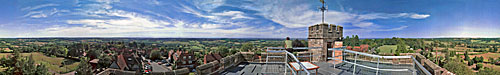 Panoramic view from St. Mary's Church tower